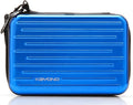 KAYOND Anti-Shock Silver Aluminium Carry Travel Protective Storage Case Bag for 2.5" Inch Portable External Hard Drive HDD USB 2.0/3.0 (Blue)