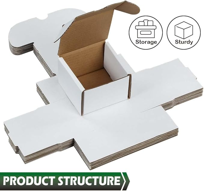 GRAND ORANGE 10pcs 200 count Cardboard Trading Card Storage Boxes box Brilliant white Corrugated Paper box