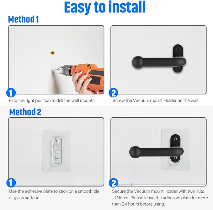 Vacuum Wall Mount Holder, Durable Vacuum Wall Mount, Compatible with Shark IX141 IZ163H IZ361H IZ462H IZ483H IZ562H IZ682H, Ultracyclone CH901 CH951 V10 V11 V12 V15 Outsize Vacuum