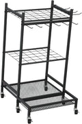 Garden Tool Organizer Garage Tools Organizer with Wheels for Simple Assembly for Shed Organization