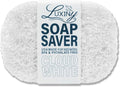 Soap Savers for Bar Soap, American Made by Luxiny, Lifts Soap in Soap Dishes & Shower Soap Holders -Handmade Soap Lasts Longer -Made from Plant Based Materials (Cloud White)