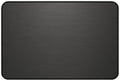 Brushed Metal Texture Desk Mat - Extended Mouse Pad & Desk Pad, Neoprene Surface, Non-Slip Rubber Base, Stitched Edges, Desk Protector for Keyboard & Mouse (Black, 12x18)