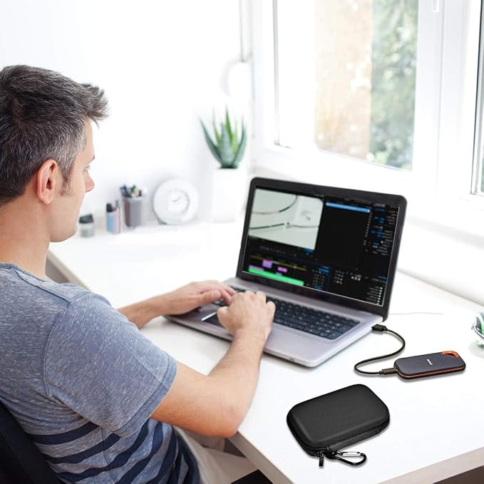 Hard Case Compatible with SanDisk Extreme PRO 500GB 1TB 2TB 4TB Portable External SSD. Carrying Travel Holder for Crucial X8 Solid State Drive (Box Only)
