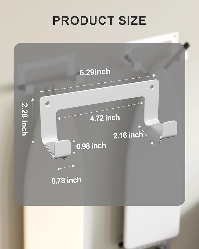 Ironing Board Holder Wall Mount Stainless Steel, Y T Leg Ironing Board Hanger Wall Mount for Laundry Room, Iron Board Hooks for Wall Heavy Duty, White