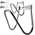 JBscoop Garden Hose Holder Stainless Steel Small Wall Mount Garden Hose Hook, Ideal for Water, Air, Hydraulic Hose, Ropes, Extension Cords Heavy Duty & Rust Proof Large Set of 2