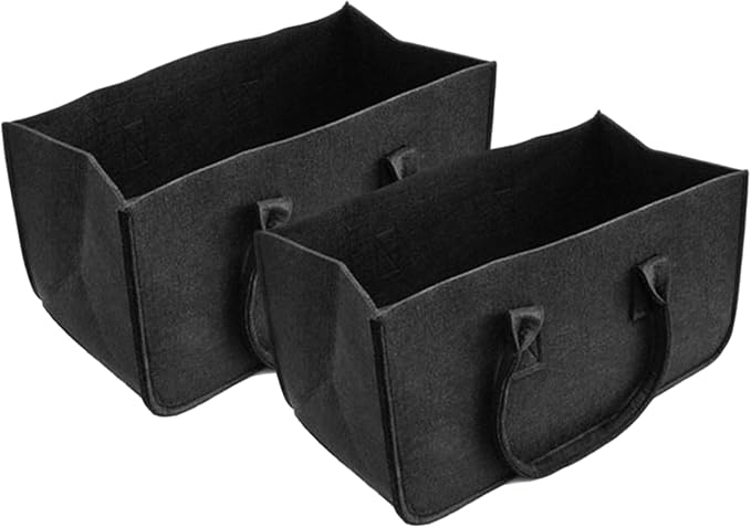 Felt Storage Bins 2Pcs 20x10x10 Inch Large Capacity Felt Basket with Handle Multi-Purpose Bag for Grocery, Shopping, Basket, Storage Bins