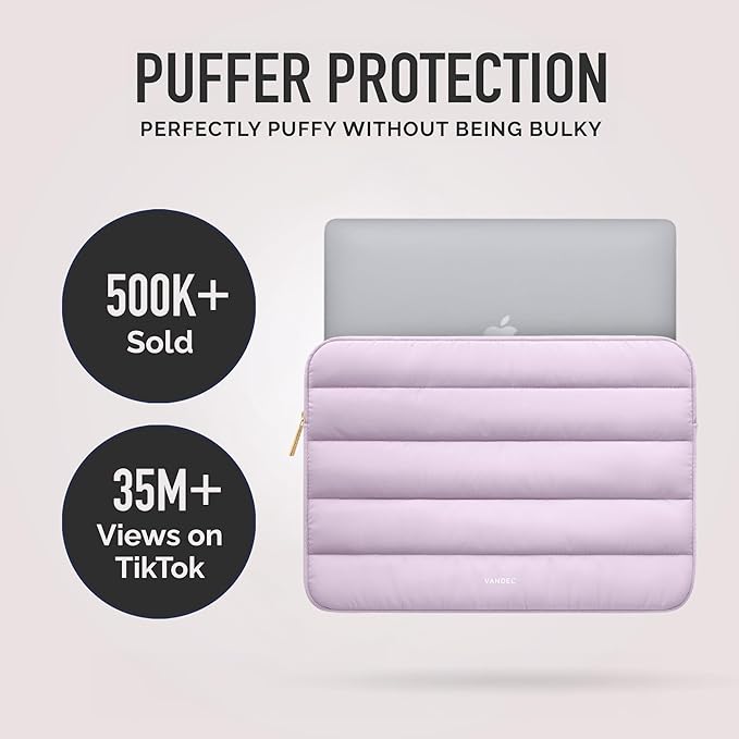 Vandel - The Original Puffy Laptop Sleeve 15-16 Inch Sleeve for Women and Men MacBook Pro 16 in Case, Cute Computer Bag 15.6 Inch HP Carrying Case - Apple, Asus, Dell, HP Laptop Case 15.6 Cover