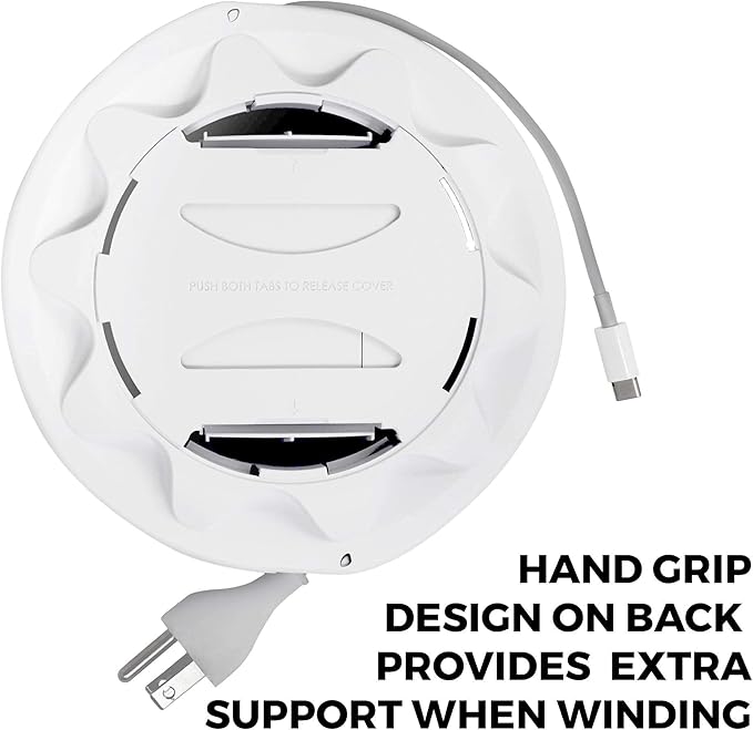HumanCentric Cord Winder for MacBook Charger Organizer, Cable Reel for MacBook Chargers, Travel Mac Charging Case for 45W, 70W MagSafe, Apple MacBook Pro + Air Power Cord Storage Protector, Medium