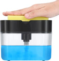 Premium Quality Dish Soap Dispenser - Countertop Kitchen Soap Dispenser, Sink Dish Washing Soap Dispenser 13 Ounces (Sponge Included)