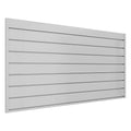 Slatwall Panel 4 FT x 2 FT, Interlocking Slat Wall Paneling, Wall Mounted PVC Slat Wall Panels, Suitable for Garage Storage, Slatwall Board, Shelves - Grey