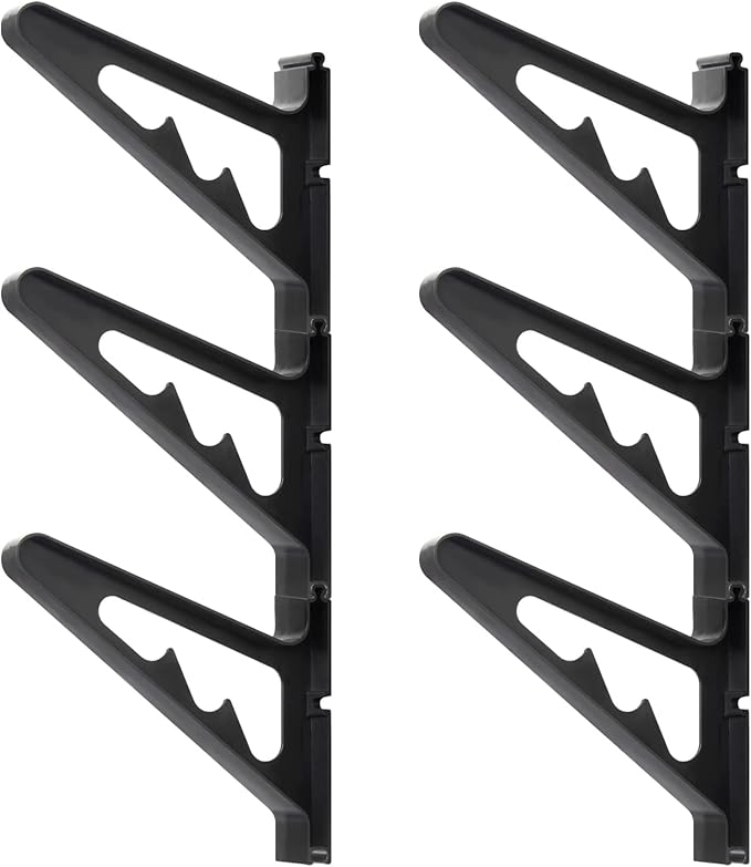 Poskad Snowboard Wall Mount Rack,Adjustable Storage Layers Space Saving Design,Home and Garage SKi Board Storage. (3 Set)