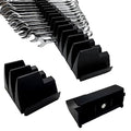 46PC Magnetic Wrench Organizer Set for Toolbox Storage - Heavy Duty Wrench Rack with SAE/Metric Labels & Upgraded Magnet - Black Tool Drawer Organizer (Ideal for Mechanics and DIY)