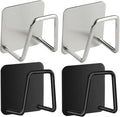 Garneck 4Pcs Stainless Steel Kitchen Sink Sponge Holder Sponge and Dishcloth Storage Racks Organizer for Kitchen Counter and Bathroom Reusable Drain Tray for Cleaning Tools