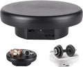 360° Electric Rotating Platform with Type-C Cable, 6.3in / 15lb Motorized Rotating Display for Jewelry Photography Products Live Show Video shoot, Mushroom Rotating Stand for 3D Model Cake Black