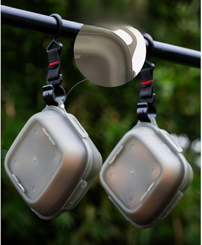 4 Girds Egg Holder Container - Portable Camping Carrier Egg Holder, PP Silicone Crush-Resistant Protection, for Camping Picnic Travel Outdoor Refrigerator Kitchen
