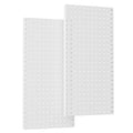 TORACK 2-Pack 12x24 inch Metal Pegboard Panels for Garage Wall, Tool Storage Pegboard for Workbench, Workshop, Tools Organizer Peg Board for Pegs(Grey)