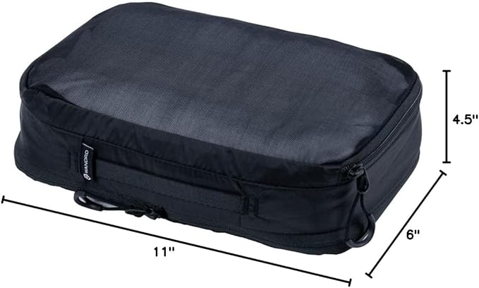 WANDRD Packing Cubes - Medium Packing Cubes for Travel - Suitcase and Luggage Organization and Travel Essentials (Black)