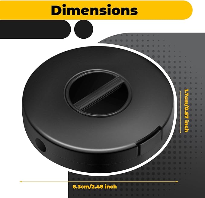 9 Pcs Charging Cord Organizer Black Portable Charger Cord Holder Round Storage Cable Winder Retractable Cable Management Flexible USB Reel for Home Office Classroom Wire Charger2.48 * 0.67in