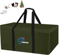 SIRUITON 69”L x 29.5”W x 21.6”H Outdoor Cushion Storage Bag,Patio Furniture Cushion Storage Bag,Heavy Duty 600D Oxford Garden Cushion Storage Covers, Waterproof 9FT Christmas Tree Storage Bags.