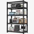 Storage Shelving Unit Height Heavy Duty Garage Shelves Metal Utility Rack for Kitchen Pantry Basement Pantry Warehouse Laundry Black 72" H x 36" W x 16.1" D