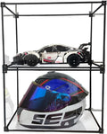 Motorcycle Helmet Storage Rack,Helmet Organize Display Cabinet for Football Helmet, Bike Helmet, Baseball Helmet