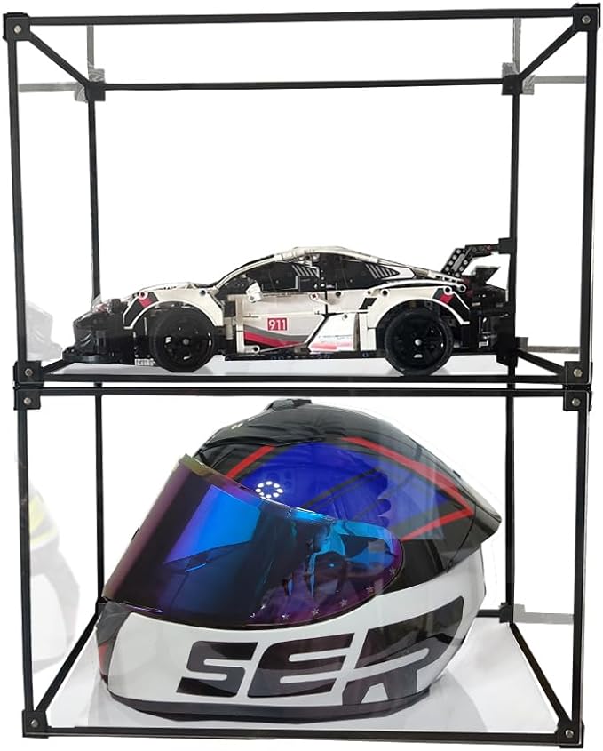 Motorcycle Helmet Storage Rack,Helmet Organize Display Cabinet for Football Helmet, Bike Helmet, Baseball Helmet