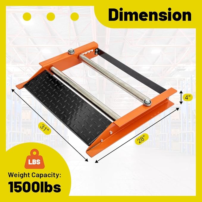 Yeeoy Cable Drum Roller Reel Dispenser, Heavy Duty Cable Roller Stand Unwinder for Reels max 28" width, Single Cable Reel Roller for Cord Management