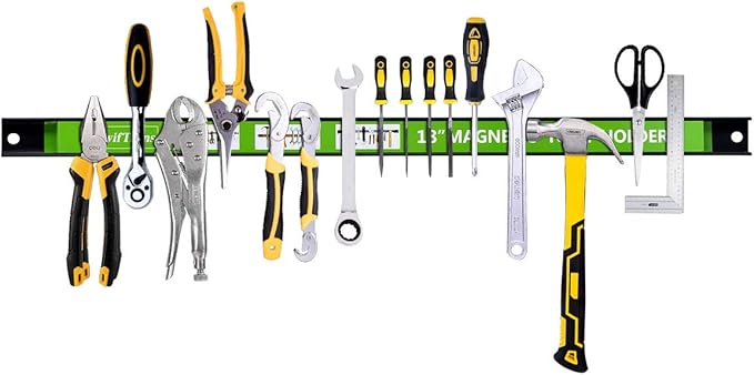 Magnetic Tool Holder 18 Inch 8 Pack Heavy Duty Magnet Tool Bar Strip Rack Wall Mount Green¡­