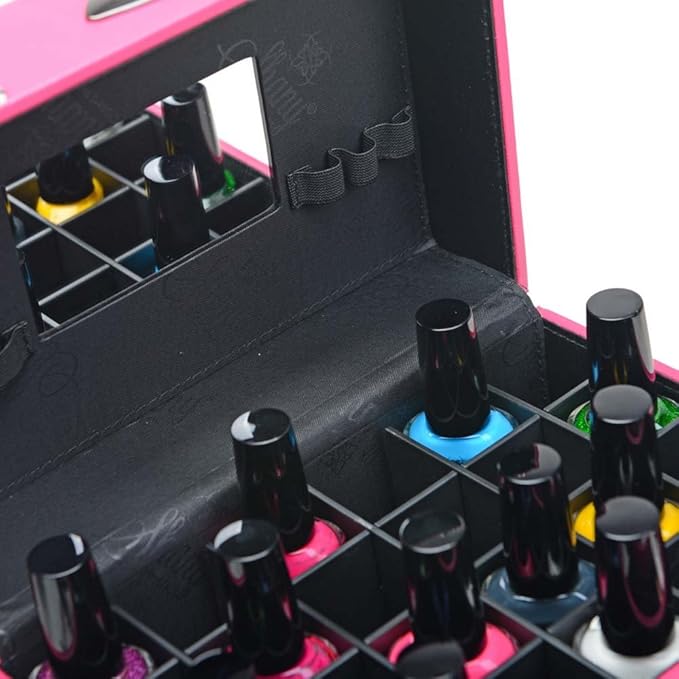 SHANY Color Matters - Makeup Travel Case Nail Accessories Organizer and Makeup Train Case - Makeup Storage Box - Sugar Gum