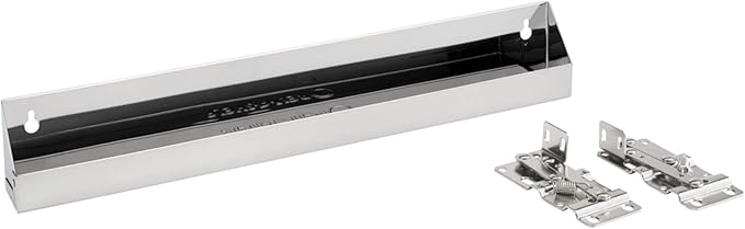 Rev-A-Shelf 19" Slim Tip-Out Sink Tray for Kitchen and Bathroom Base Cabinets, Large Pull Out Stainless Steel Storage Organizer, Silver, 6541-19-52