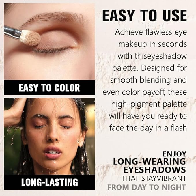 Dark Blue Single Matte Eyeshadow Makeup, Neutral Powde Eye Shadow for Women, Dark Blue Matte Singles Eyeshadow Palette Pigmented Waterproof, sombras para ojos, Girls Christmas Eyeshadows Gifts