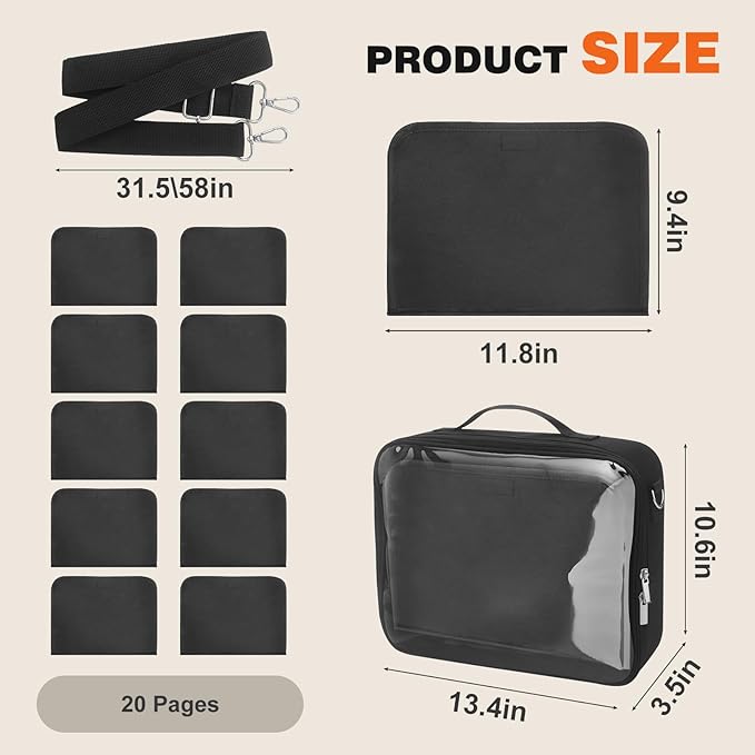 Enamel Pin Display Bag & Pin Trading Book for Collectors - Large Capacity 20 Page Pin Board Case with Removable Pages for Travel & Trading
