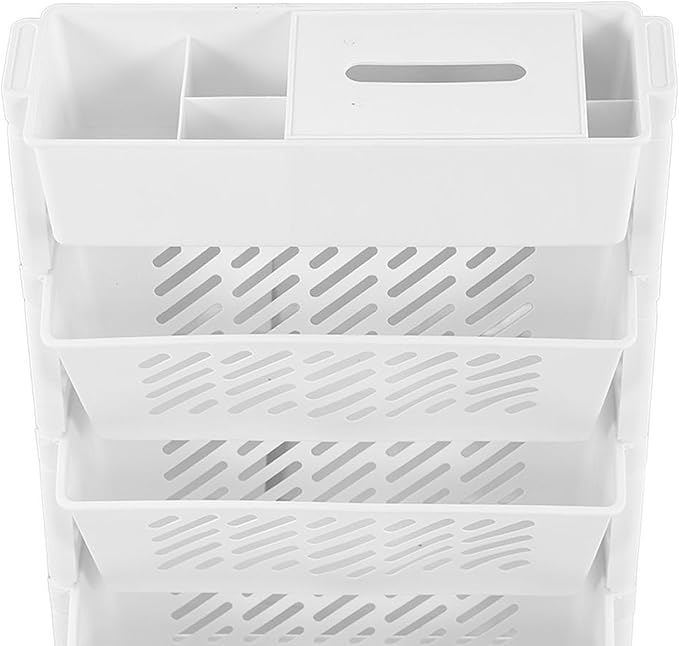Movable Bookshelf, Portable Bookshelf, Storage Organizer Shelf, Suitable for Use in Study Rooms, Offices, and Living Rooms