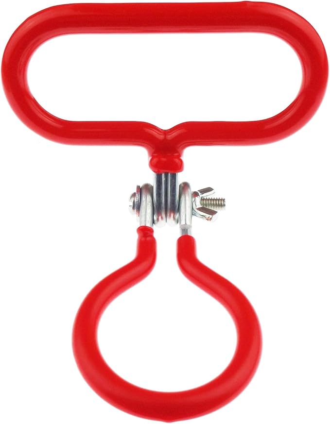 2 Pack Carboy Handle for Smooth Neck 3 Gallon 5 Gallon 6 Gallon 6.5 Gallon Glass Carboys (Red)