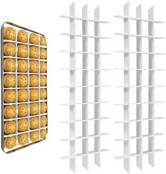 2 Sets Freeze Dryer Tray Dividers Medium, Freeze Dryer Accessories for Harvest Right, Non-Stick Dividers for Fruits, Vegetables, Meals (White)