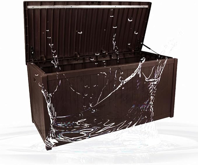 Large Outdoor Storage Box - Outside Storage Box Container Waterproof for Furniture Outdoor Cushions Garden Tools