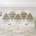 Wall Mounted Shelf Nail Polish Bottle Display Rack, Triangular Essential Oil Perfume Storage Rack, Multifunctional Hanging Salon/Beauty/Nail Shop Organizer Perfume Holder(Size:10,Color:Gold)