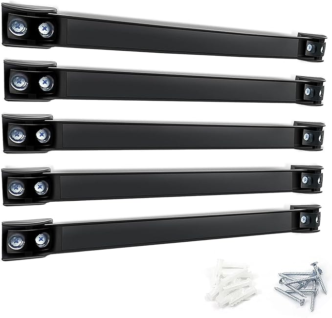 DGSL Magnetic Tool Holder Strip 5 Pack, 12 In Heavy Duty Tool Organizer Magnetic Strip, Tool Magnet Bar For Garage Tool Organization