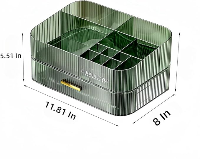 Makeup Organizer with Drawers Stackable Skincare Cosmetic Makeup organization for vanit Bathroom Desk Countertop