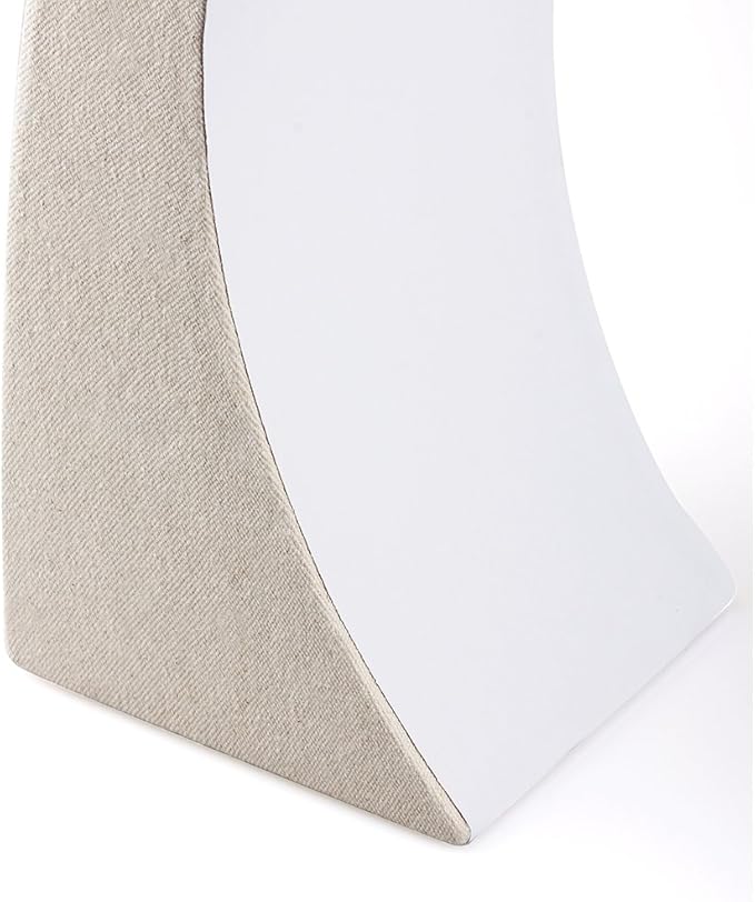 Oirlv Linen Necklace Display Bust 3D Necklace Organizer Jewelry Display Holder (H-11.8inches)