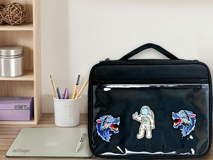 Black 6 Binder Enamel Pin Display Bag,Pin Books For Collectors,Pins Board Storage Organization Box Can Holds Pins, Brooches,Paper Clips,Sports medal.(Black 6 Binder,Without Accessories)