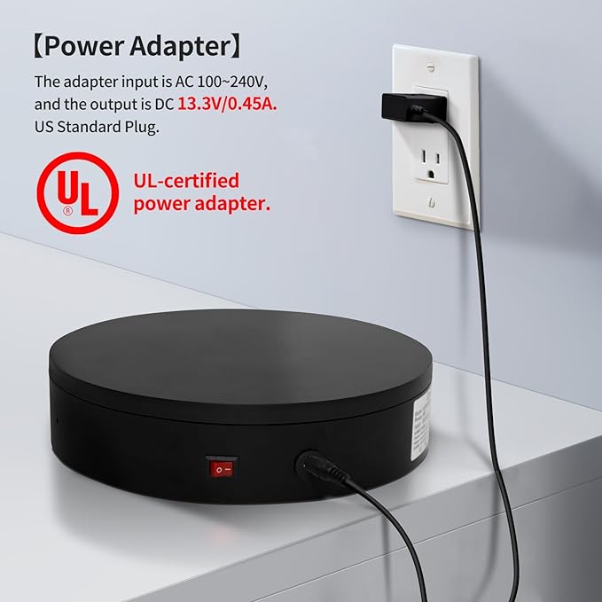 Remote Motorized Electric Turntable Rotating Display Stand Spinning Rotating Platform 360 Photography Turntable lazy susan base giratoria para for Photography,Display,3D Scan,Exhibition rotating table