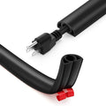 5ft Cord Cover Floor for Extension Cords, Floor Cable Cover, Self-adhesive Wire Cover to Protect Cables & Prevent Tripping, PVC Cord Hider Floor Cord Protector, Internal Channel Diameter: 0.39", Black