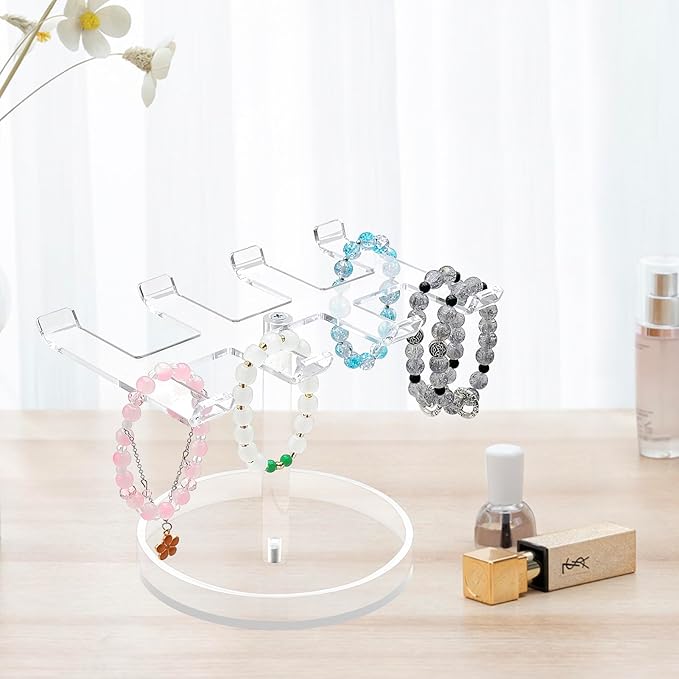 Bigfety Bracelet Holder Organizer, Acrylic Bracelet Display Stand for Women