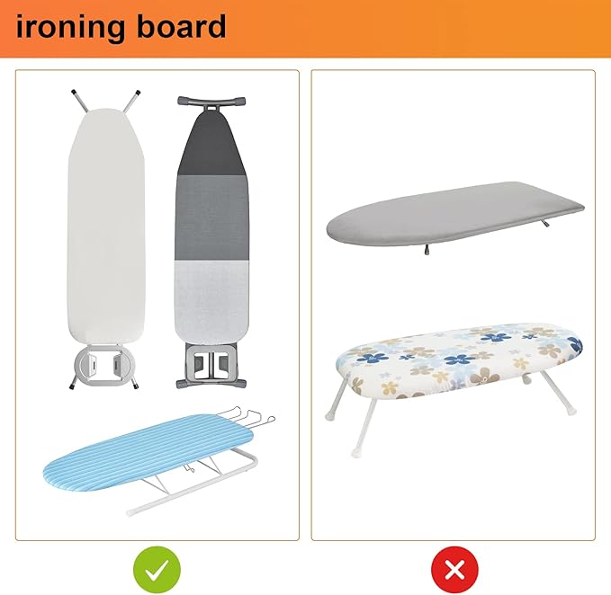 ORLESS Over The Door/Wall Mount Ironing Board Hanger, Laundry Room Iron and Ironing Board Caddy Storage Holder, Black
