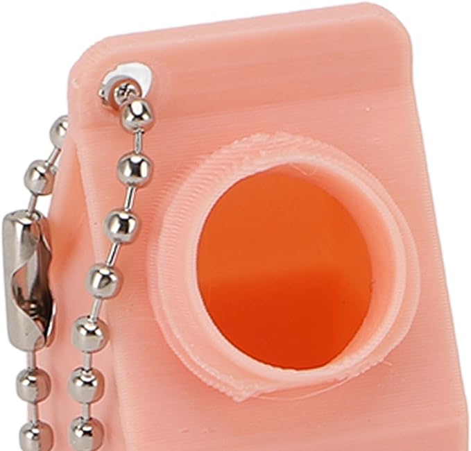 TOPINCN Milk Carton Box Keychain,Tolerant Holder Milk Carton Keychain Holder Mini Lactose Intolerance Pills Case Keychain Container (Pink)