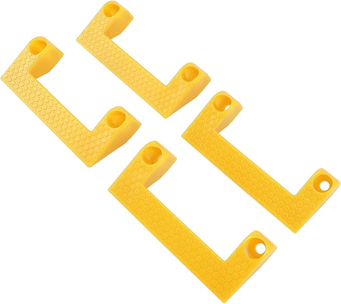 Fdit Premium 4 Piece Tape Measure Holder Set, Power Tool Ladder Storage Holder for Garage Organization, Workshop Accessories
