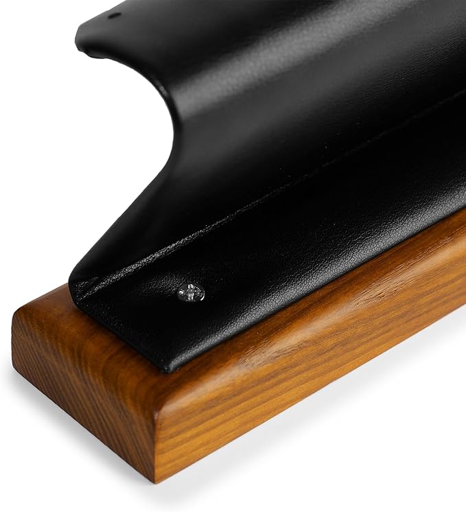 Solid Wood Jewelry Earrings Display Stand Small Jewelry Display for Long Earrings(Black)