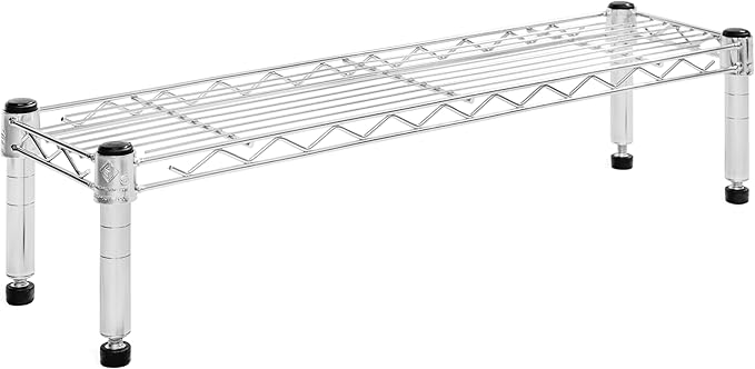 Shelving Inc. 8" d x 30" w Chrome Wire Shelving with 1 Tier Shelf, Weight Capacity 800lbs Per Shelf