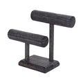 Solid Wood Scrunchie Holder Hair Tie Organizer Stand Vintage Jewelry Display Rack for Women Teen with Headband Storage